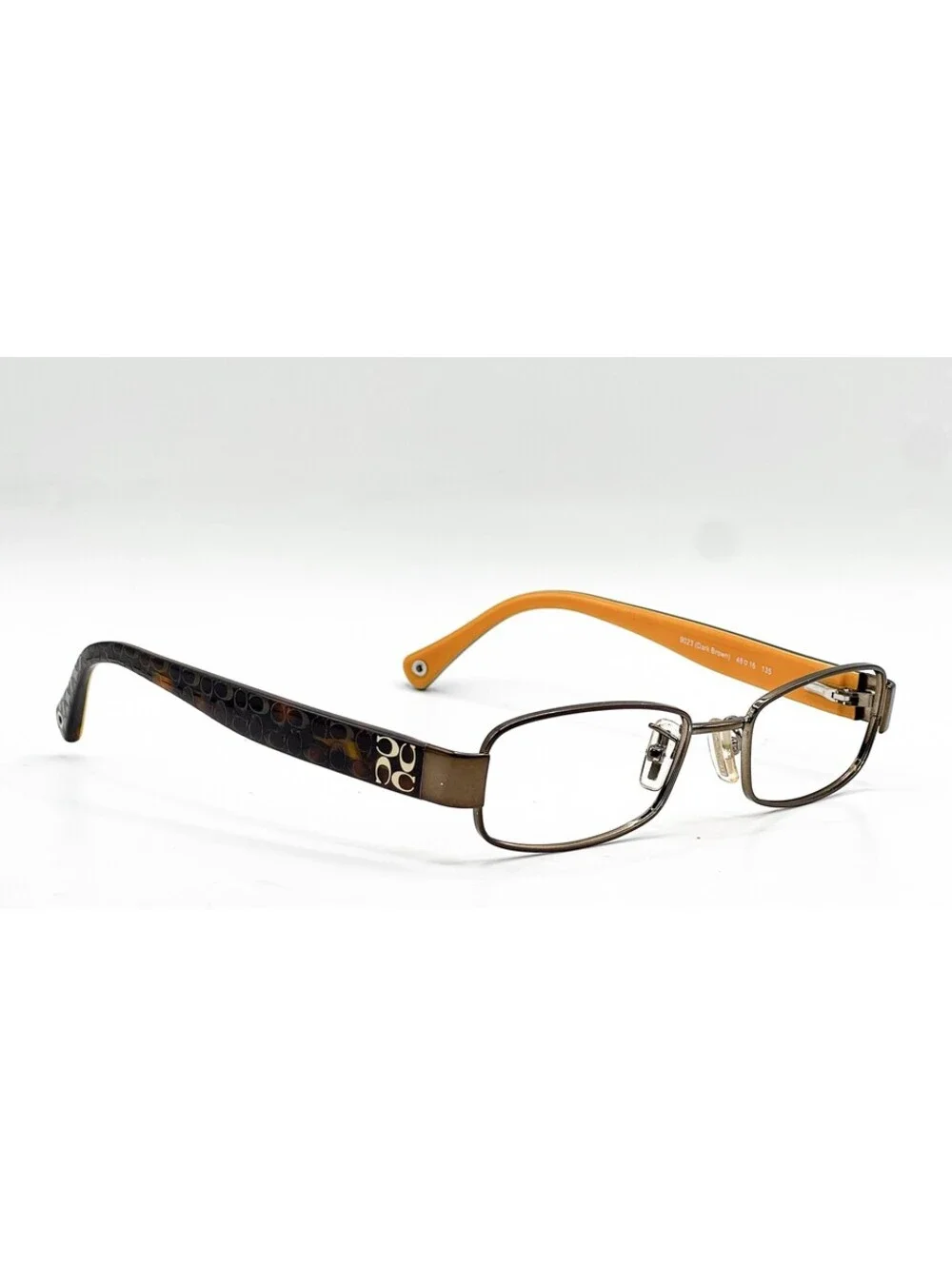 Coach HC 5001 9023 Dark Brown Rectangle Authentic Eyeglass Frames 48-16-135